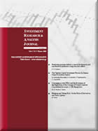 Investment Research & Analysis Journal (Vol 1 / N 2)  by VRS  -  www.iraj.gr