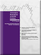 Investment Research & Analysis Journal (Vol 2 / N 1)  by VRS  -  www.iraj.gr